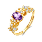Ember Olive Silver Ring
