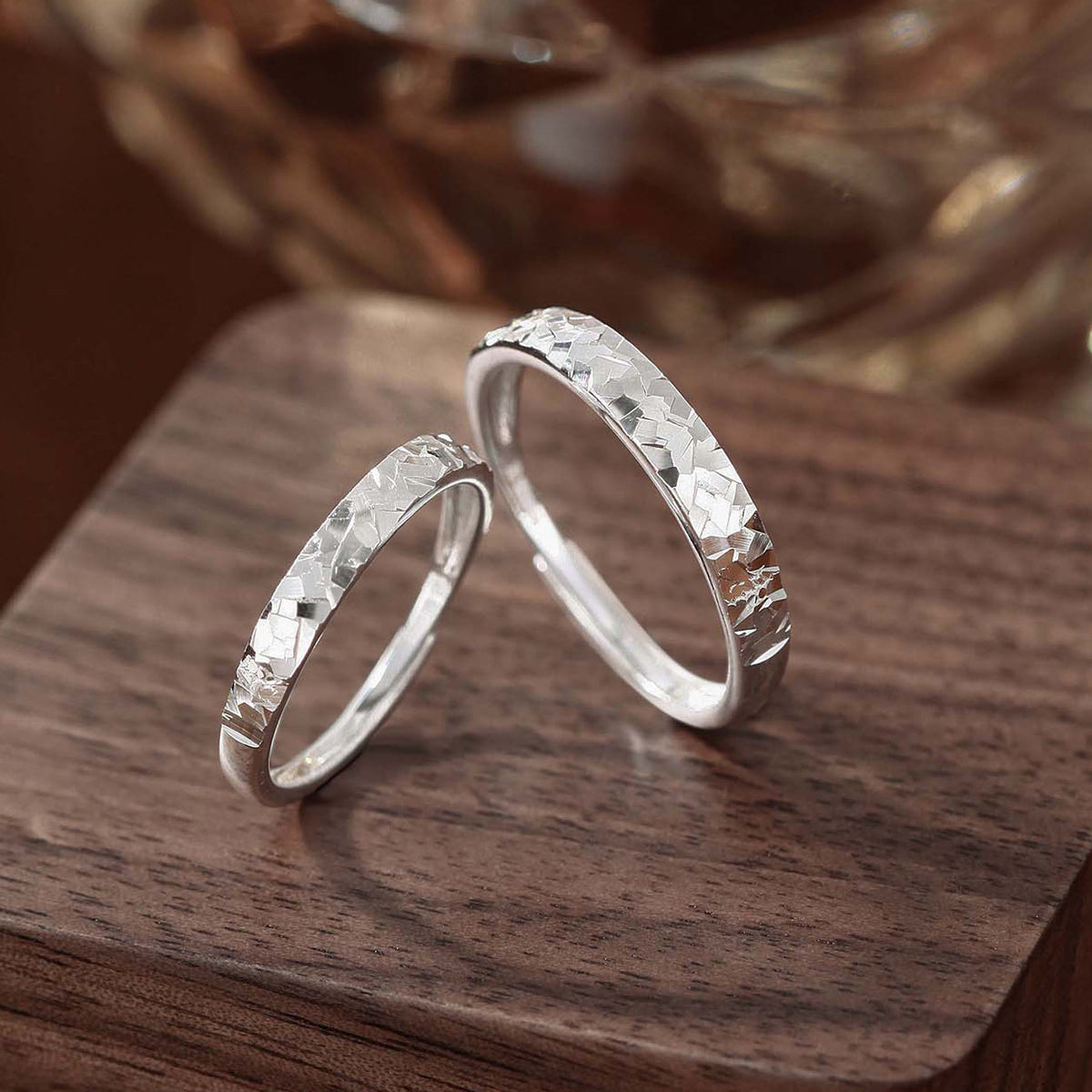 Echo & Reverb Adjustable Couple Rings(S999)