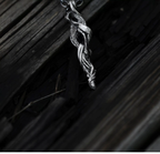 Wooden Silver Necklace (S999)